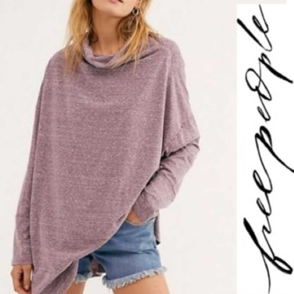 Free People Bella Vista Cowl Neck Tunic Size Large